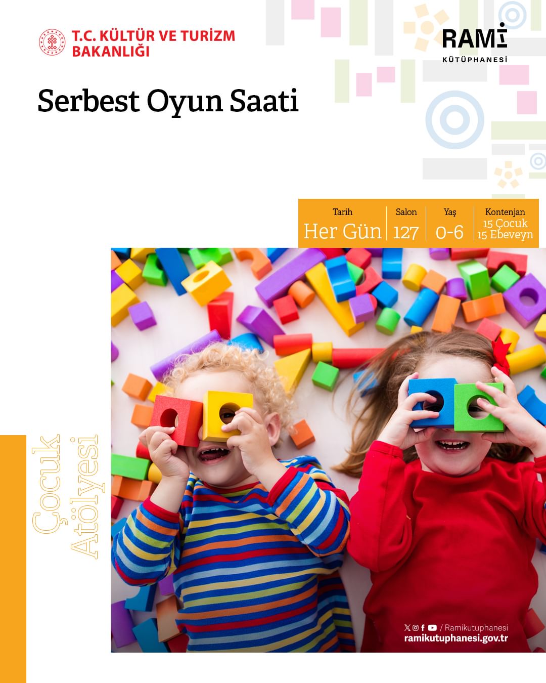 Rami Kütüphanesi - Serbest Oyun Saati Çocuk Atölyesi